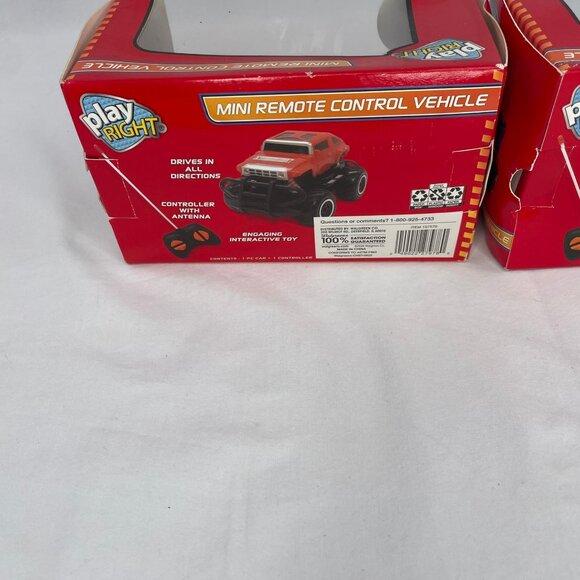 Play Right Set of 2 Remote Control Vehicle Blue Jeep Red Monster Truck Kids Toy - Picture 5 of 10